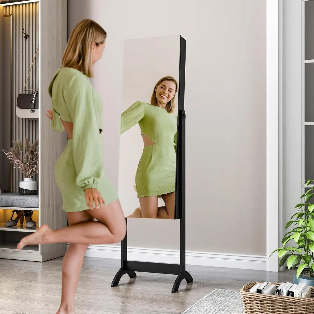 Adjustable Mirror Jewelry Cabinet