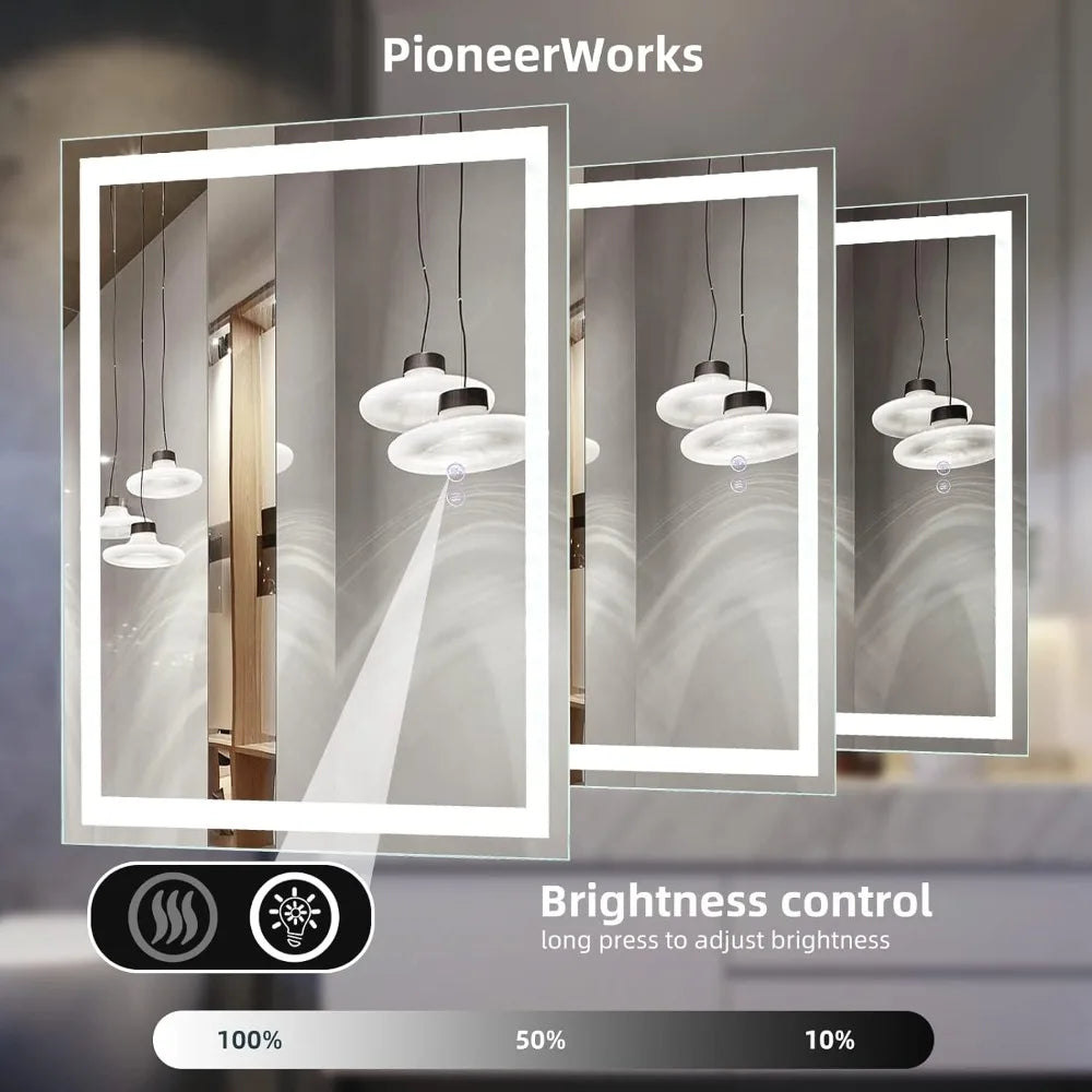 Dimmable LED Wall Mirror