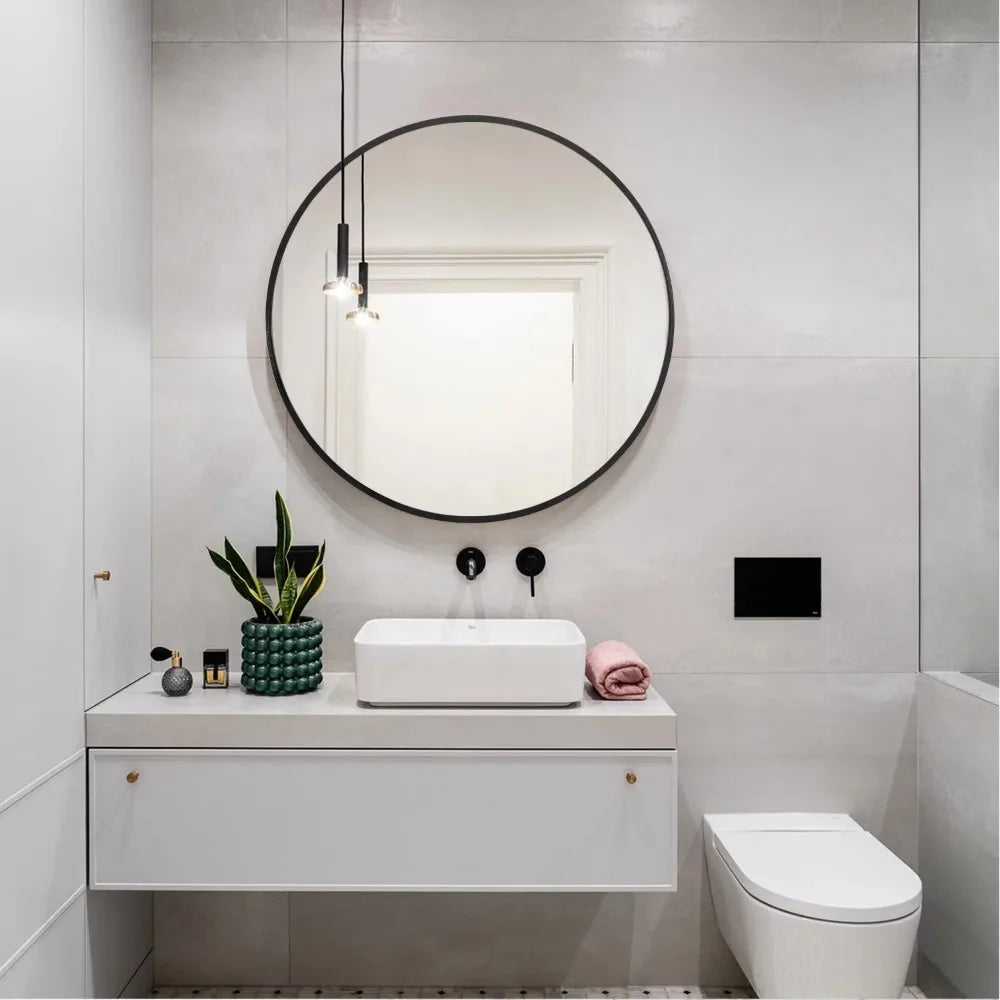 Wall-Mounted LED Mirror