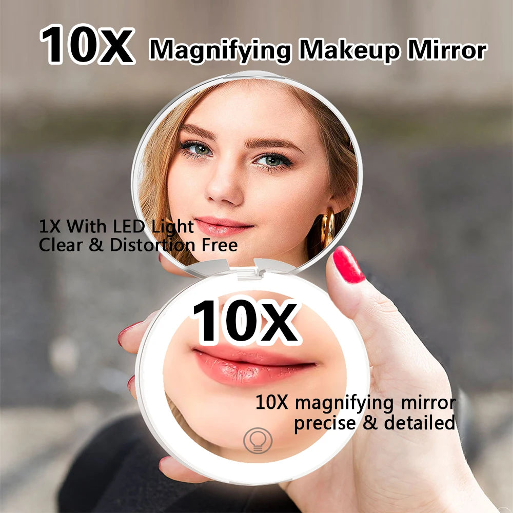 Frameless LED Makeup Mirror