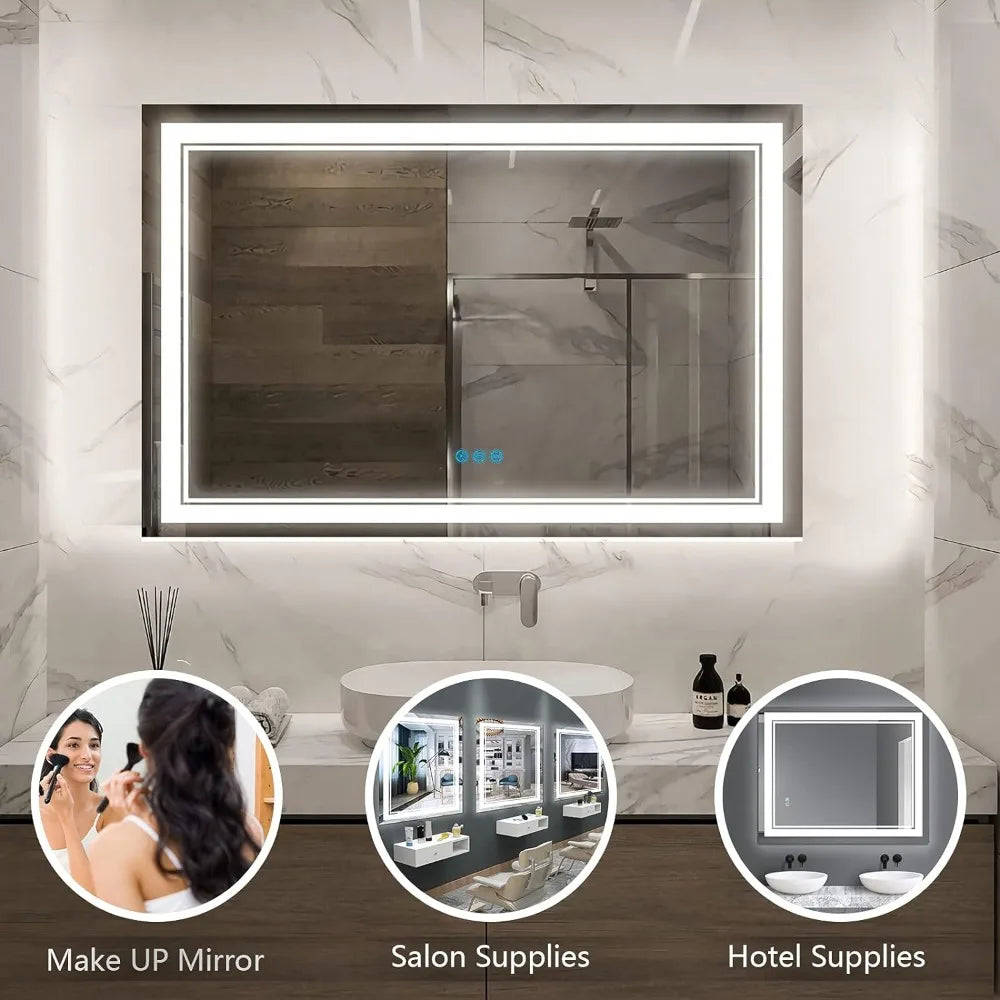 Dimmable Touch LED Mirror