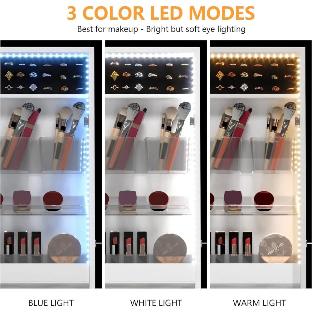 Frameless LED Makeup Mirror