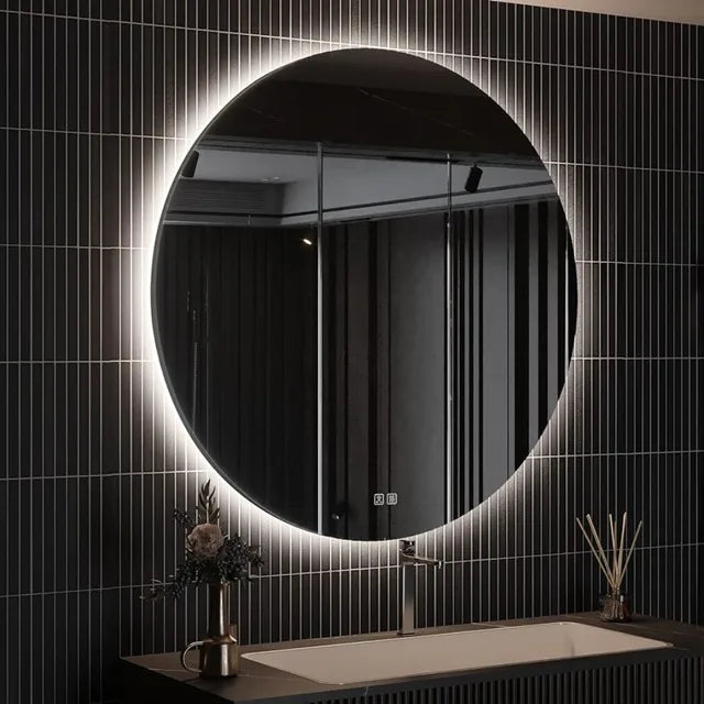 Wall-Mounted LED Mirror