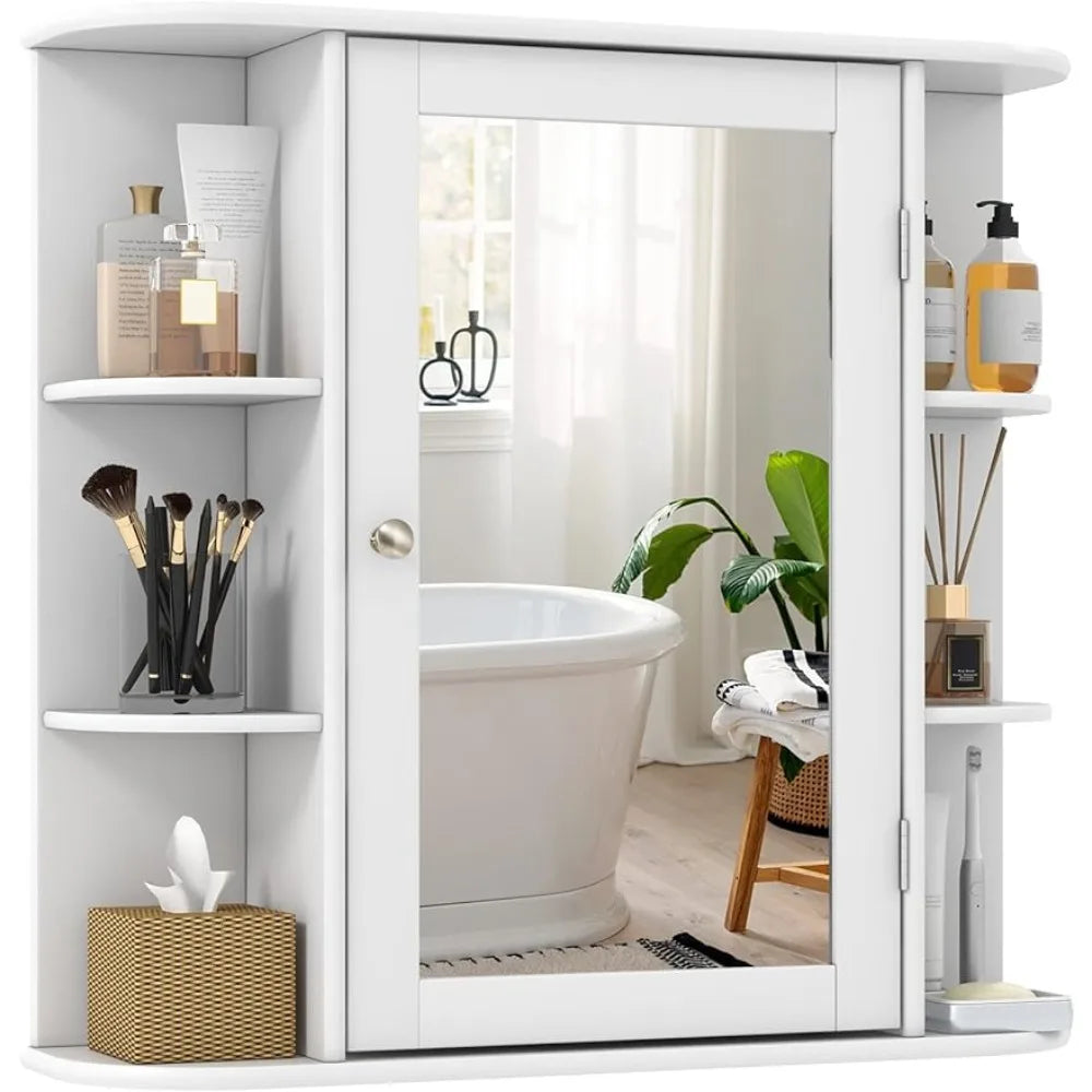 Lockable Jewelry Mirror Cabinet